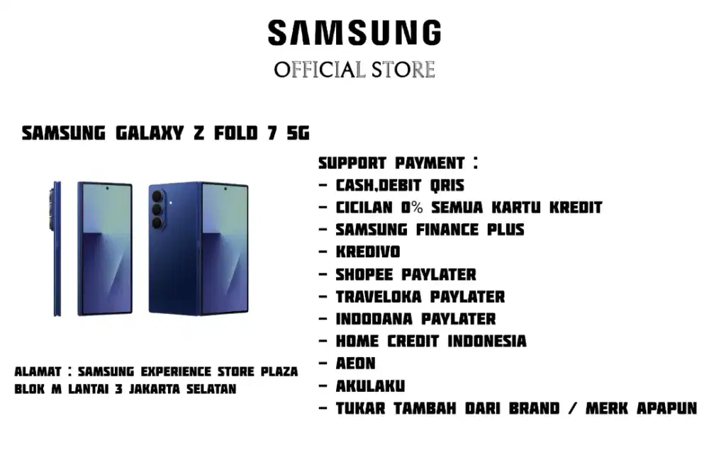 PROMO Samsung Galaxy Z FOLD 7 5G Garansi 100% Resmi SEIN
