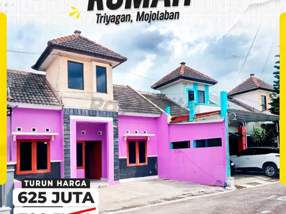Rumah Cluster 2kamar Siap huni dekat Luwes Triyagan mojolaban Skh