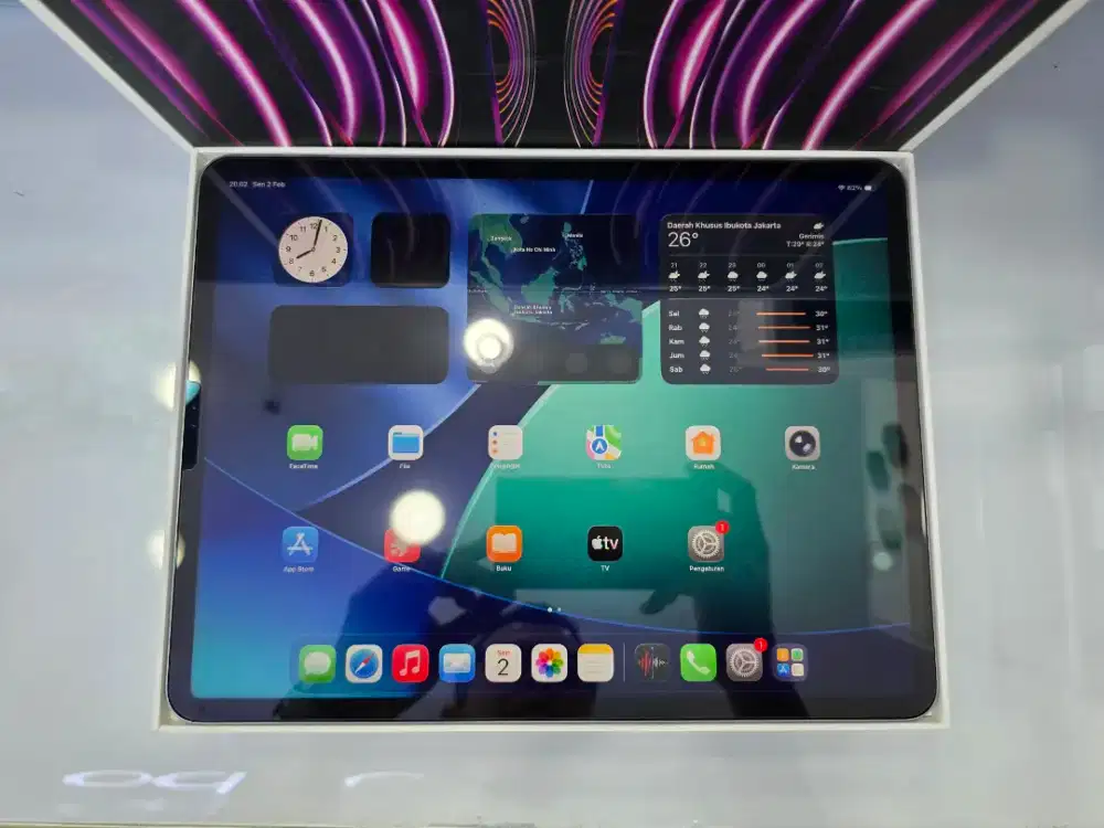 Ipad Pro 12.9 M2 Gen 6 256Gb Wifi Gray Ex Garansi Ibox -MasterCom