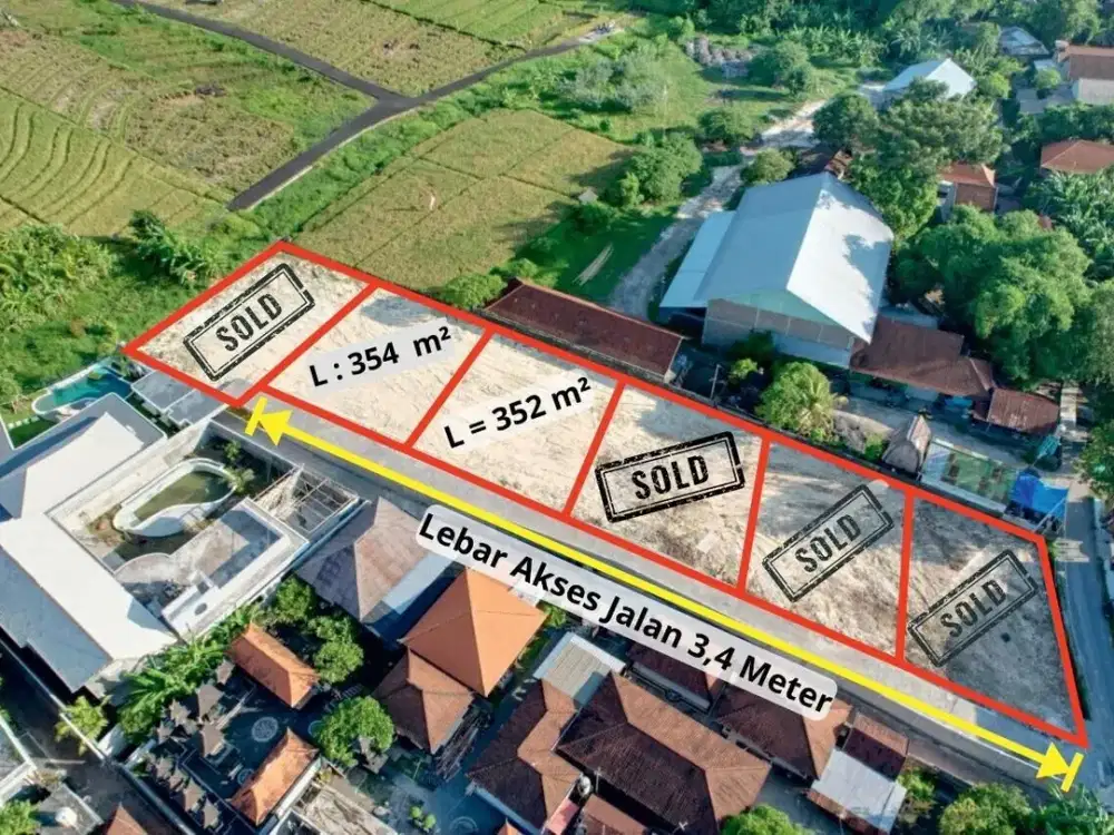 TINGGAL 2 KAVLING TANAH PADONAN