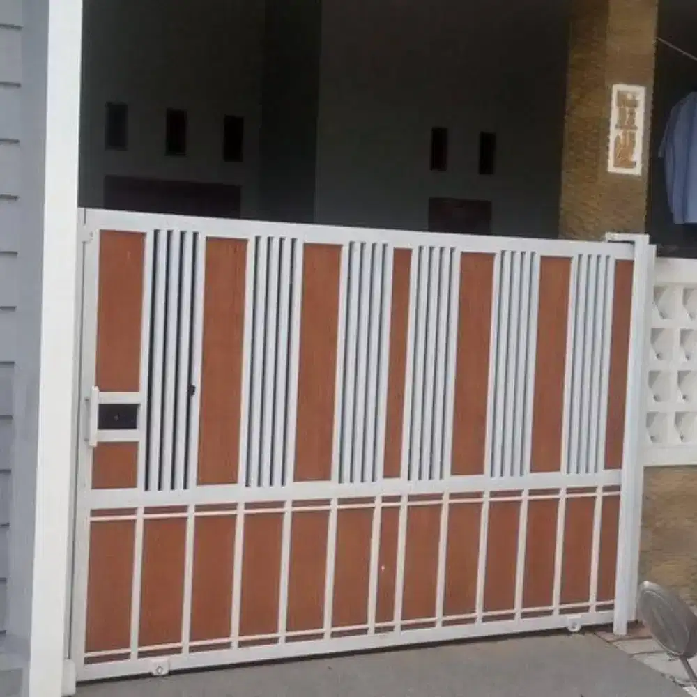 0026 pagar minimalis grc woodplank serat kayu