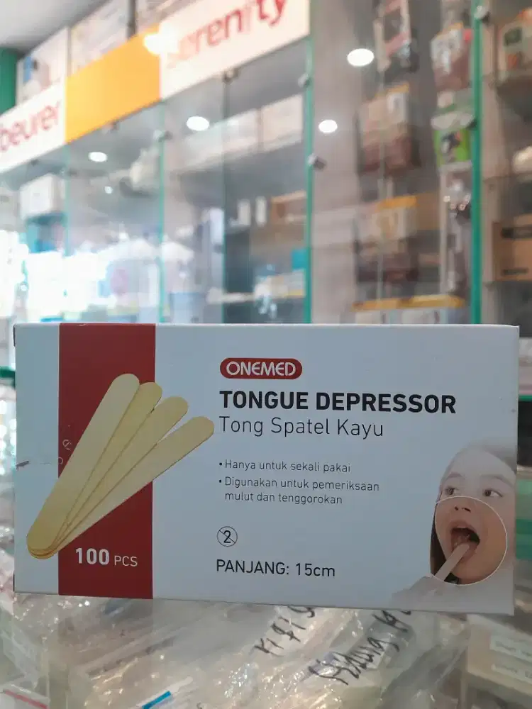 Spatel lidah kayu/ tong spatel kayu OneMed