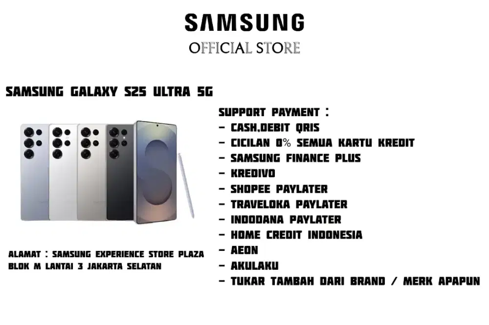 PROMO Samsung Galaxy S25 Ultra 5G Garansi 100% Resmi SEIN