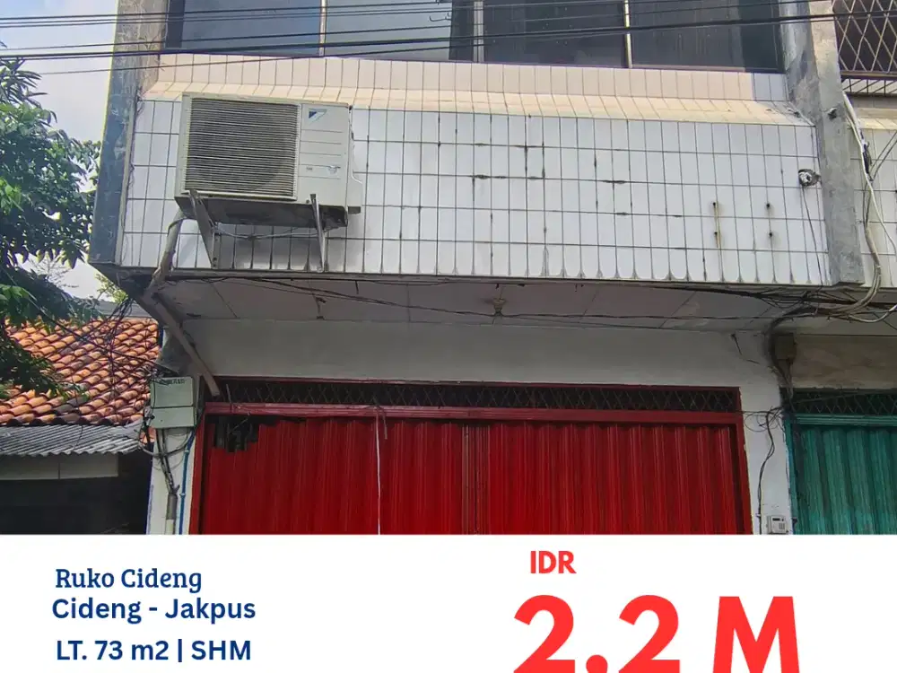 TAN010 ruko 3,5 lantai pojok di komplek ruko Cideng, Jakarta Pusat