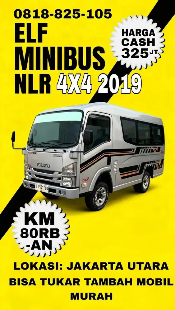 Isuzu elf minibus nlr 4x4 2019