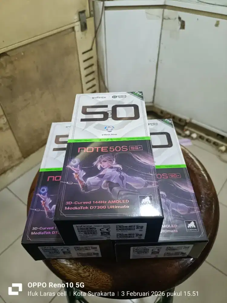 OBRAL INFINIX NOTE 50S 5G 8/256 BARU FRESH RESMI