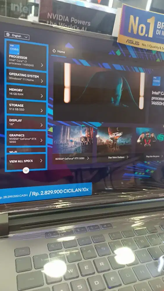 ASUS ROG STRIX 16 DENGAN CICILAN 0 % HOME CREDIT