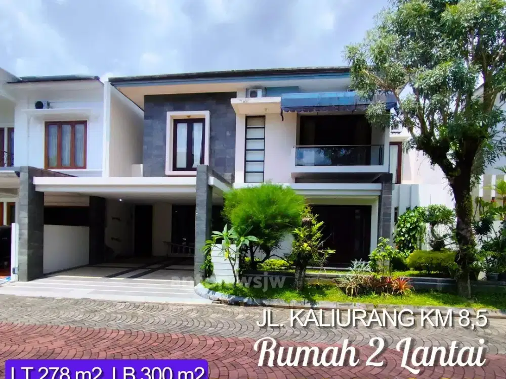 Rumah 2 Lantai Jogja Bale Hinggil Tepi Jl Kaliurang Km 8.5 Lt 278 m2 5 KTidur