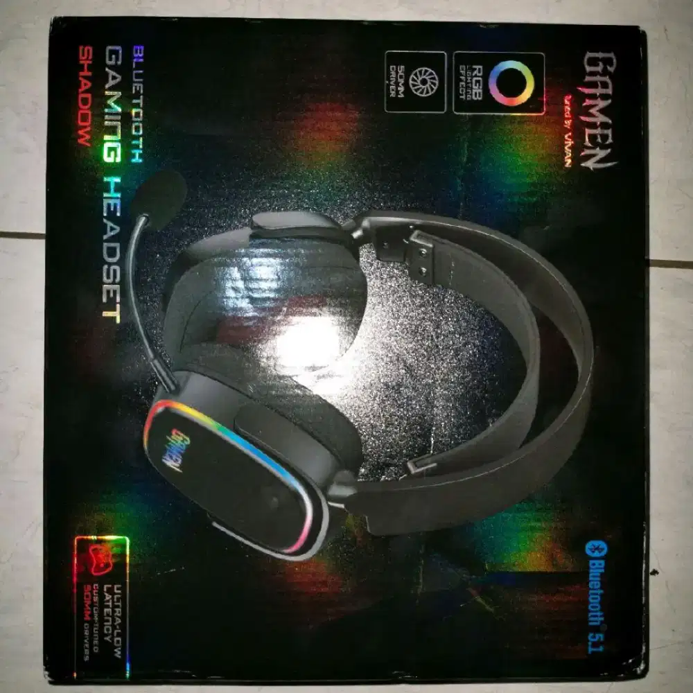 Headset Gamen Shadow Dual Mode (Wired & Wireless)