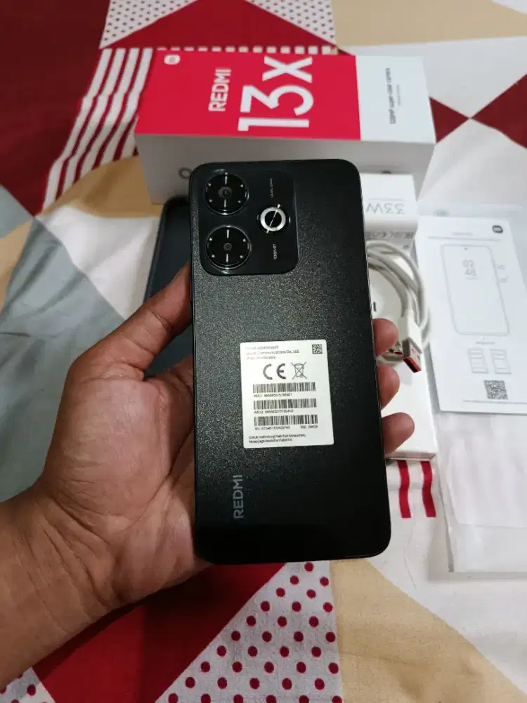 Redmi 13x 8/256 hitam mulus