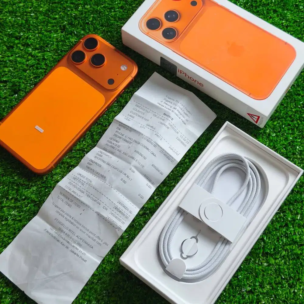 iPhone 17 Pro 256GB Cosmic orange  Open Box BH 100% CC 0 Garansi 29 ja