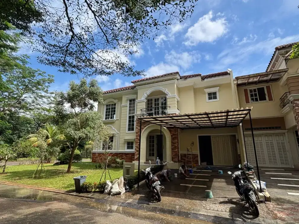 Dijual Rumah Hoek Depan Taman The Green Montecarlo BSD City