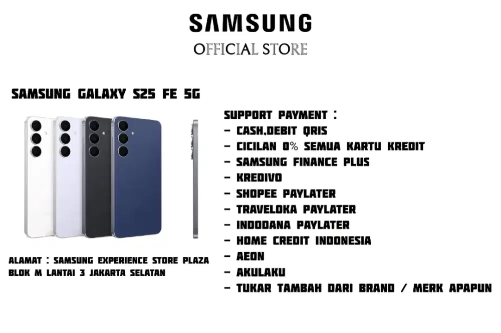 PROMO Samsung Galaxy S25 FE 5G Garansi 100% Resmi SEIN