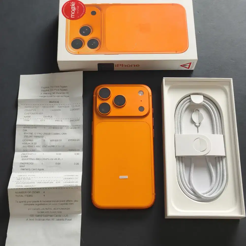 IPHONE 17 PRO 256GB COSMIC ORANGE GARANSI RESMI