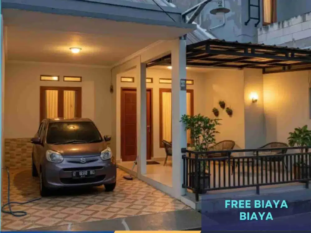 RUMAH MEWAH 1 LANTAI TANAH LUAS 90M2 BANUNGAN 60 M2 DI JATIWARNA SIAP HUNI, CANOPY PAGAR