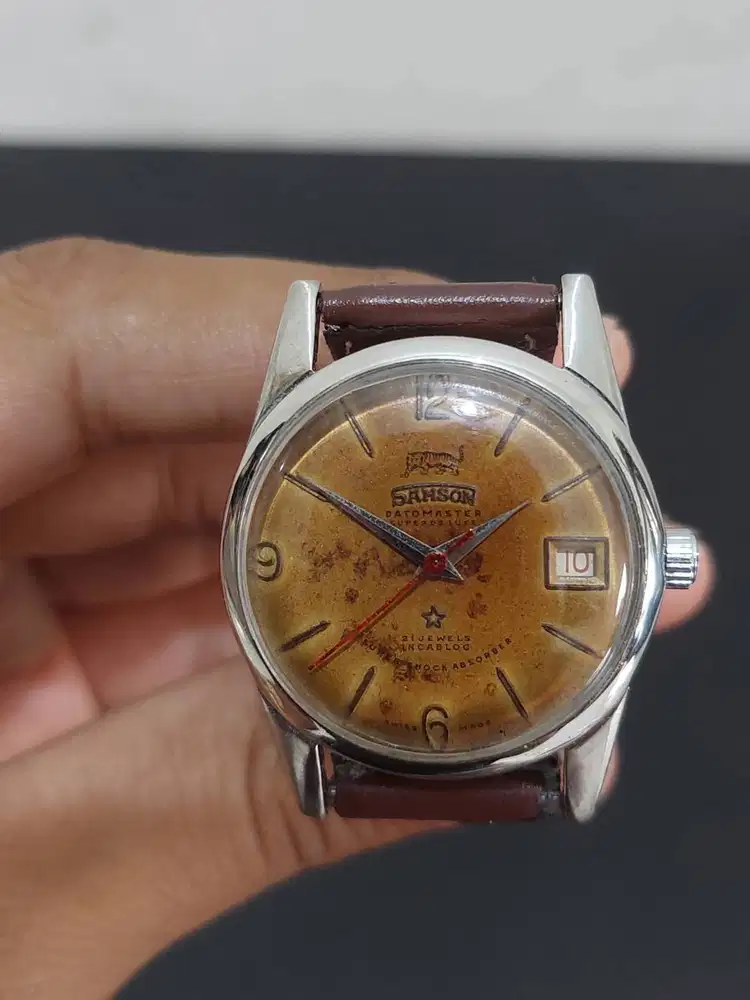 Jam Tangan Swiss Vintage Samson Manual 21 Jewel
