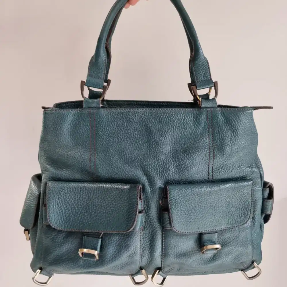 Tas kulit mirror second vintage