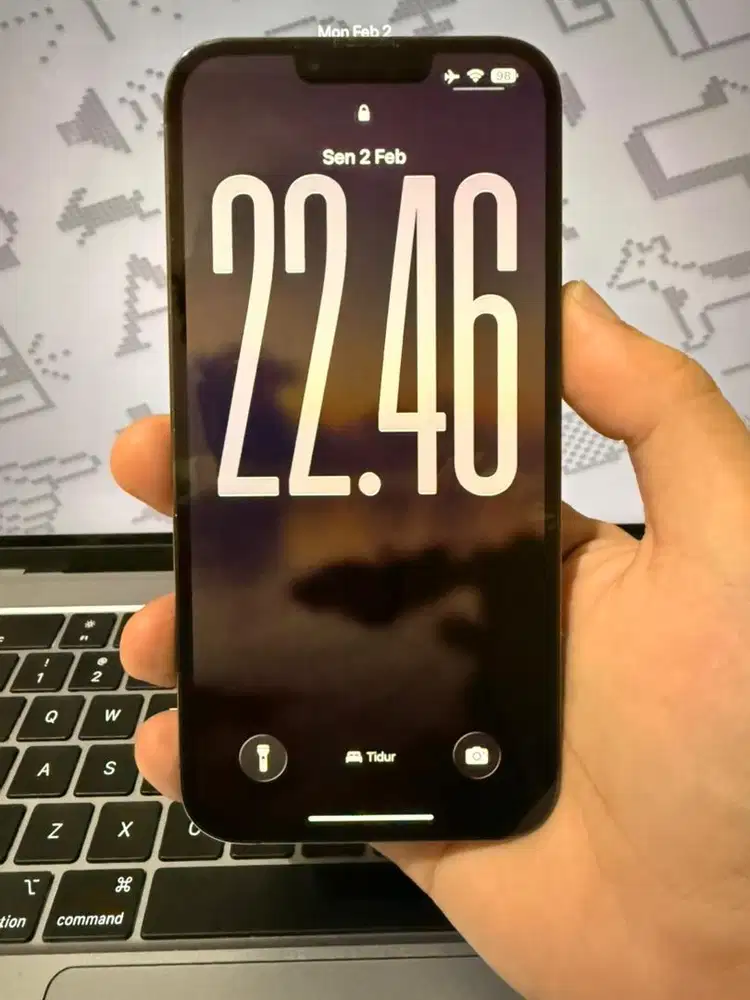 iPhone 13 Pro Max Graphite Bea Cukai 128GB Mulus