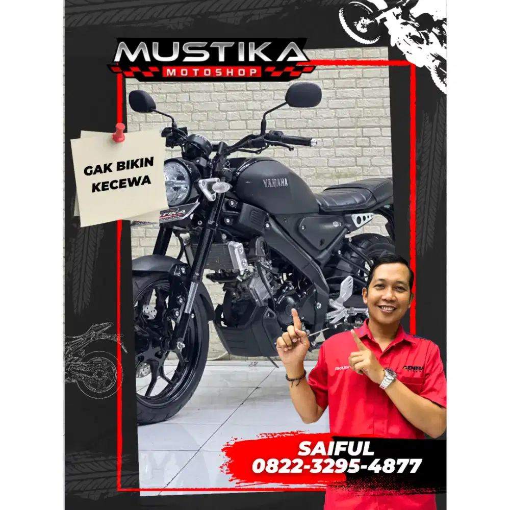 Perfect Condition!!Yamaha XSR 155cc 2022 Black Odo13rb Mulus-Mustika