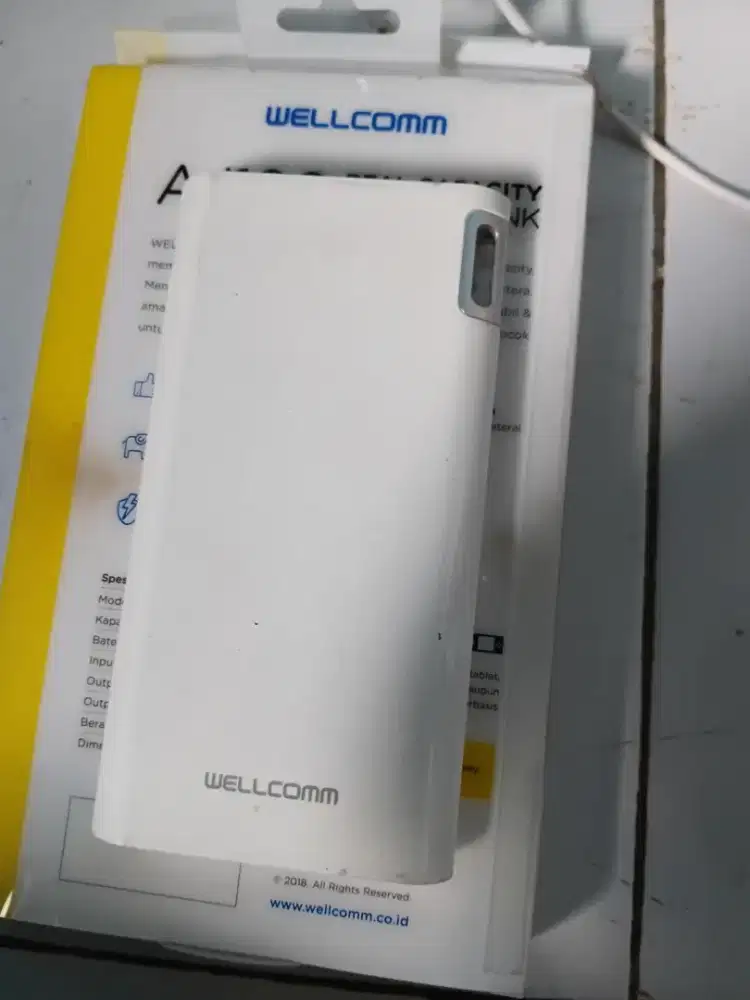 POWERBANK WELLCOMM 10.000MAH REAL CAPACITY