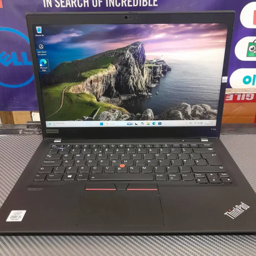 Lenovo Thinkpad T14s Core i5 Gen 10 RAM 8GB SSD 256GB 14 INCH FHD Ori