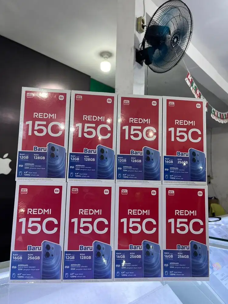 REDY REDMI 15c SEGEL NEW BERGARANSI ORI RESMI