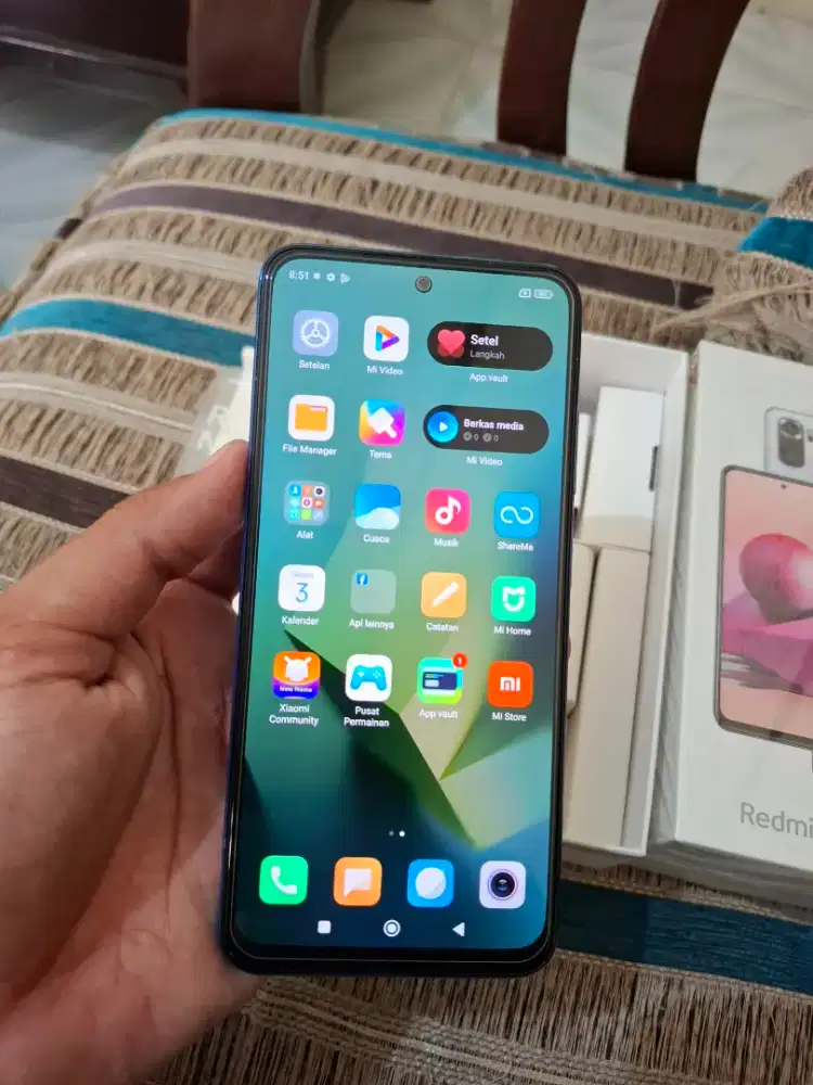 Redmi Note 10s Ram 8/128 Fullset original mulus