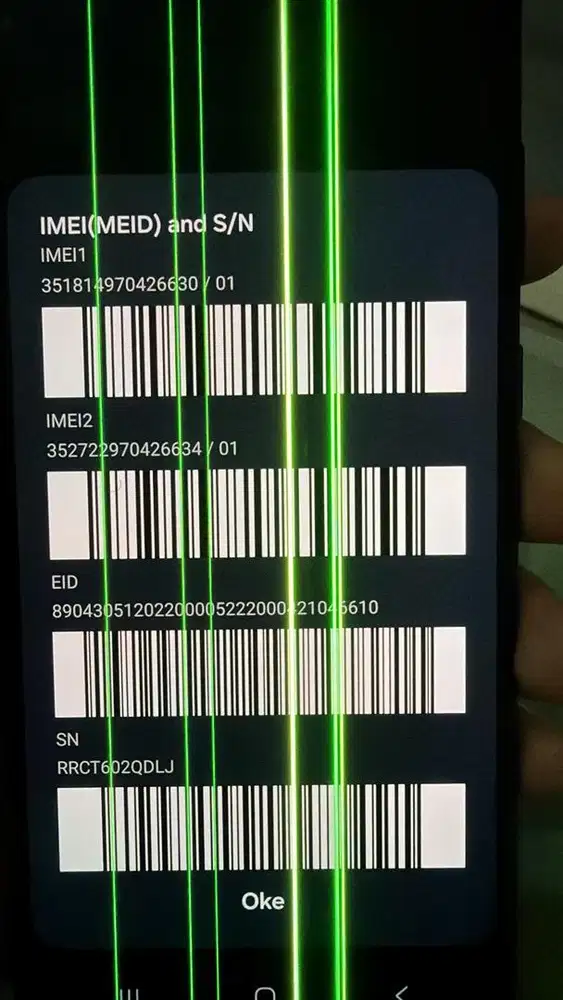 Samsung s22 ultra , minus layar garis . Selebih nya noken, body mulus