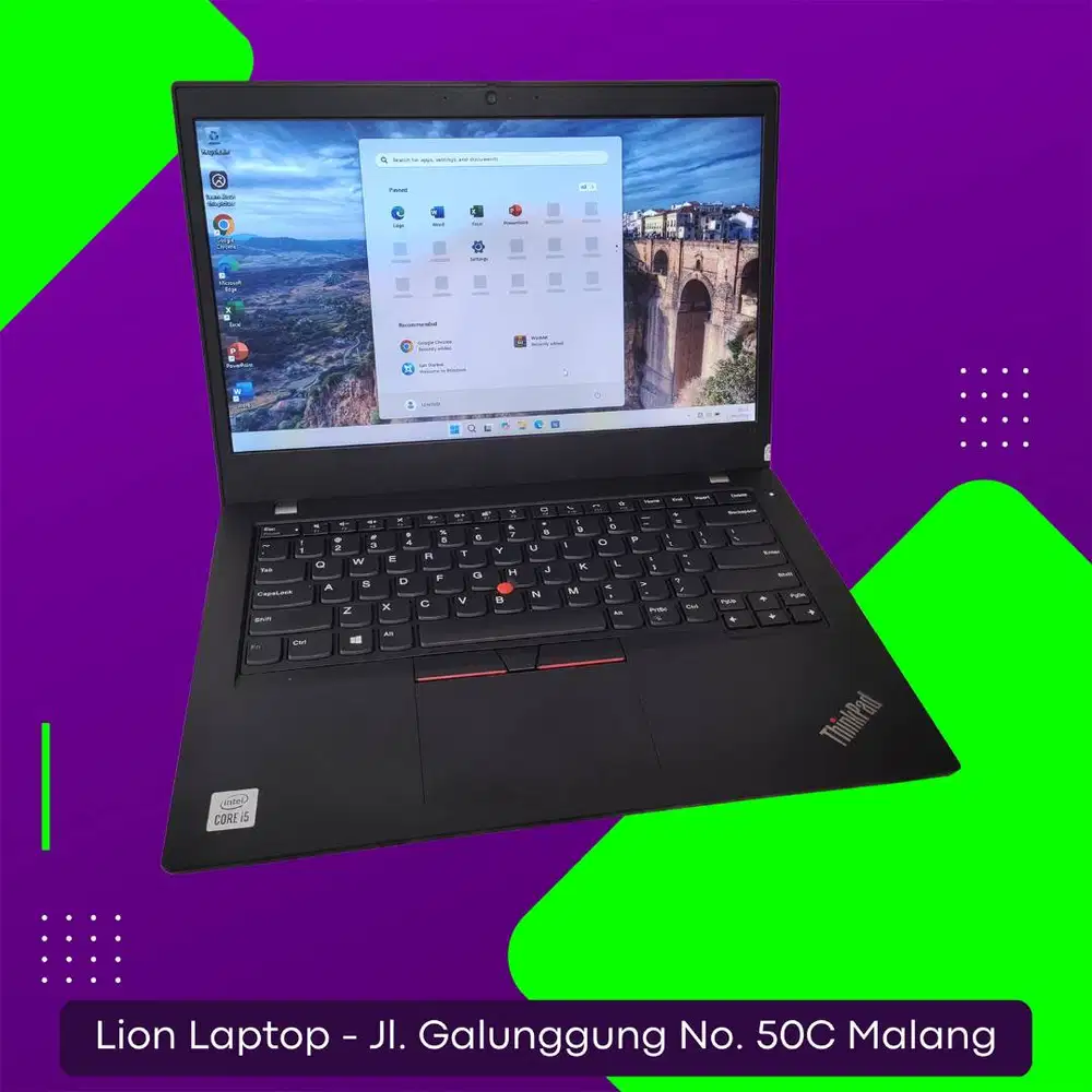 i5 Gen 10 Murah RAM 8GB SSD 256GB Lenovo Thinkpad L14 [03|02]