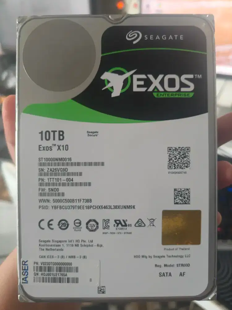 Hardisk Internal 10 TeRa Seagate BARU bisa untuk cctv/Pc