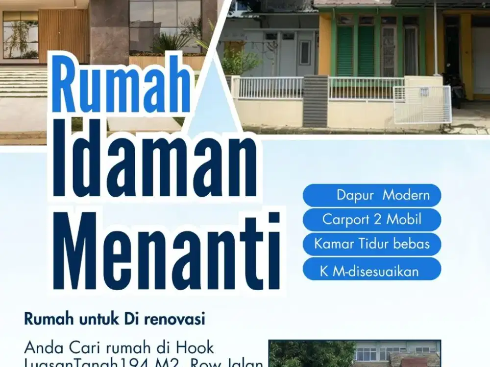 Rumah Luas Tanah 94m2, di Cendana Residence, Pamulang