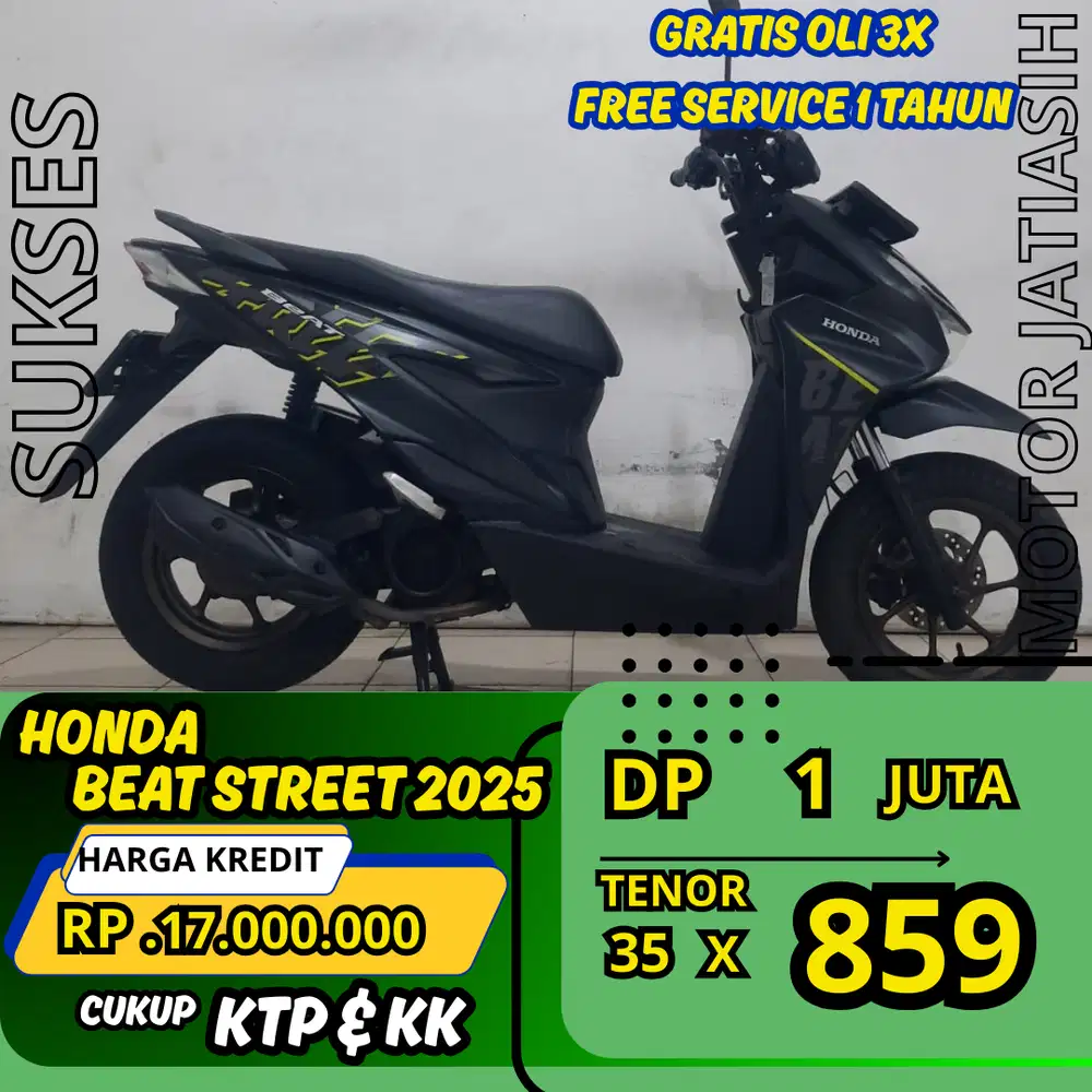 DP CUMA 1 juta BEAT STREE 2025 ANGSURAN MURAH CUKUP KTP DAN KK