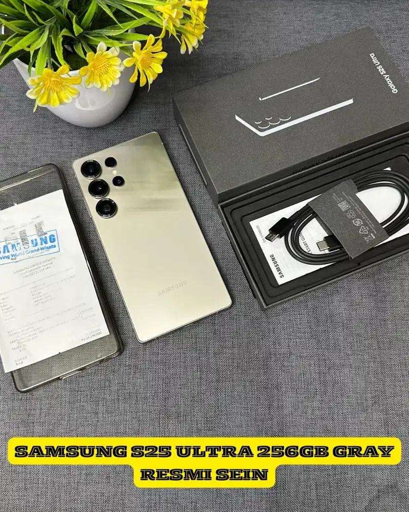 Samsung S25 ultra 12/256GB Gray grs panjang
