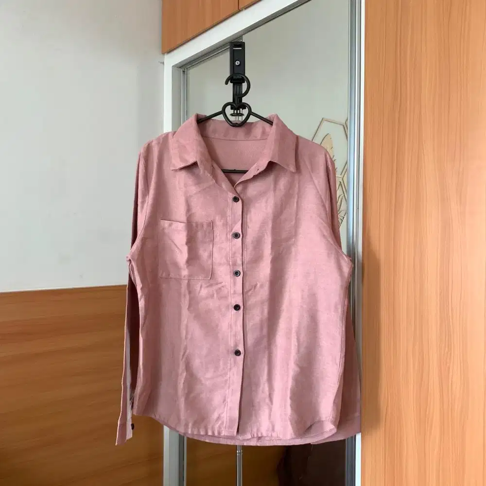 Loose Casual Shirt (Pink)