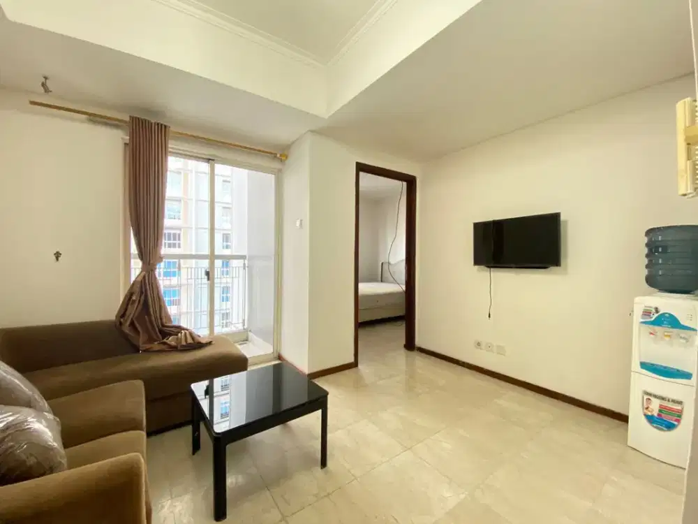 Disewakan 1BR Full Furnish Lantai Tinggi di Apartemen Royal Mediterania Garden