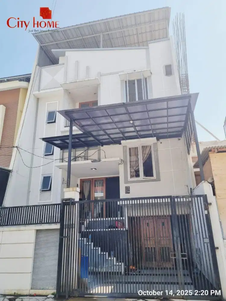 Dijual 3 Lantai Non Furnish, 5 BR Di Pluit Jakarta Utara