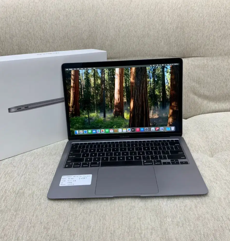Macbook air m1 8gb 512gb like new fullset