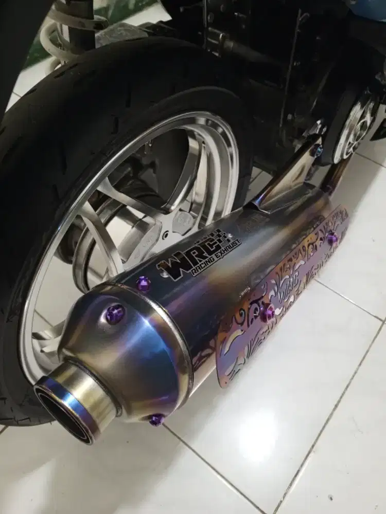 Knalpot kondoman WRC SS02 SUNBLUE MIO