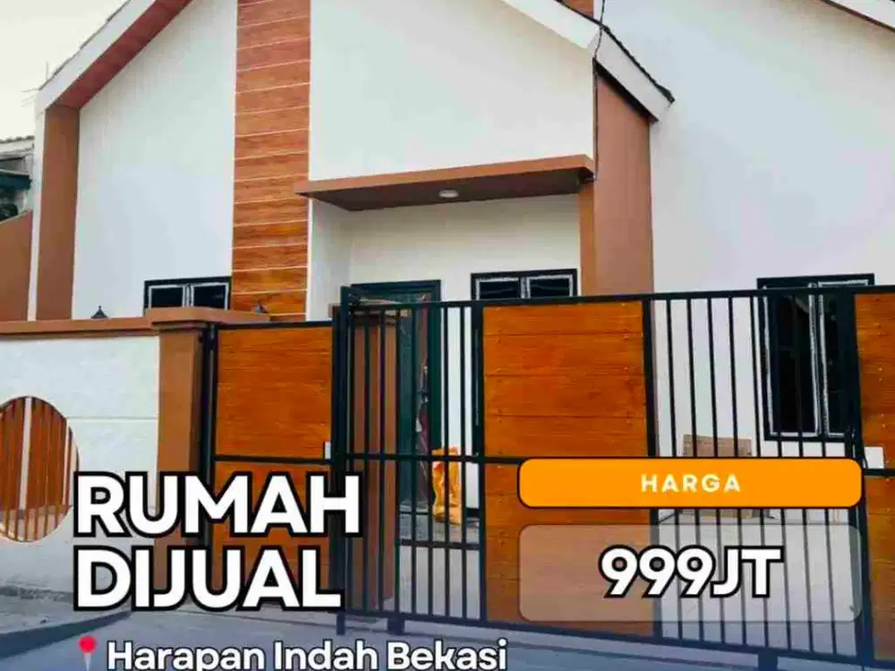 rumah baru 999 jt Scandinavian LT 115 LB 90 nyaman dan asri di Harapan Indah