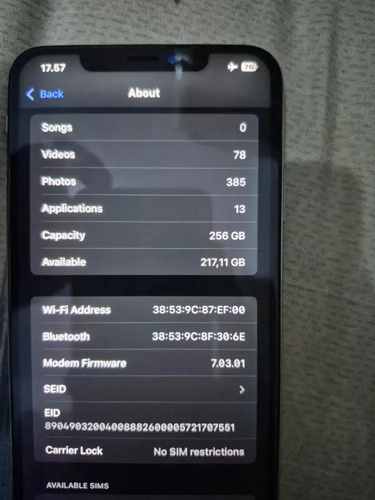 Iphone XS Max 256 GB inter