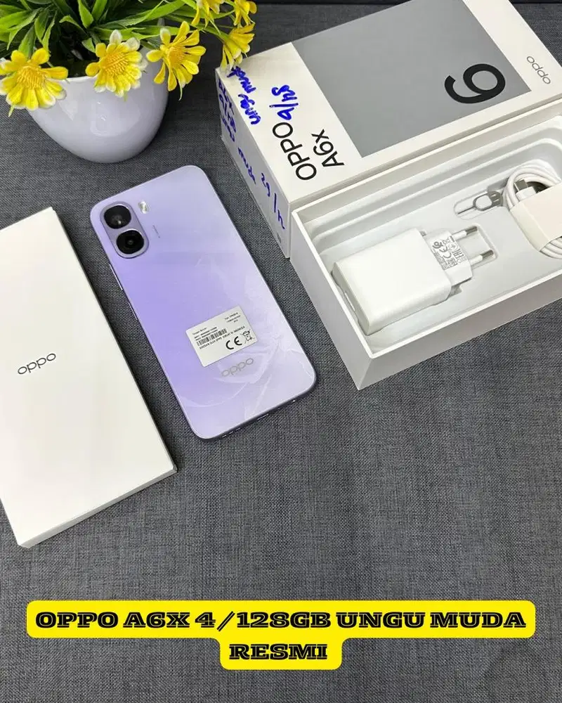 Oppo A6X 4/128gb Ungu Muda
