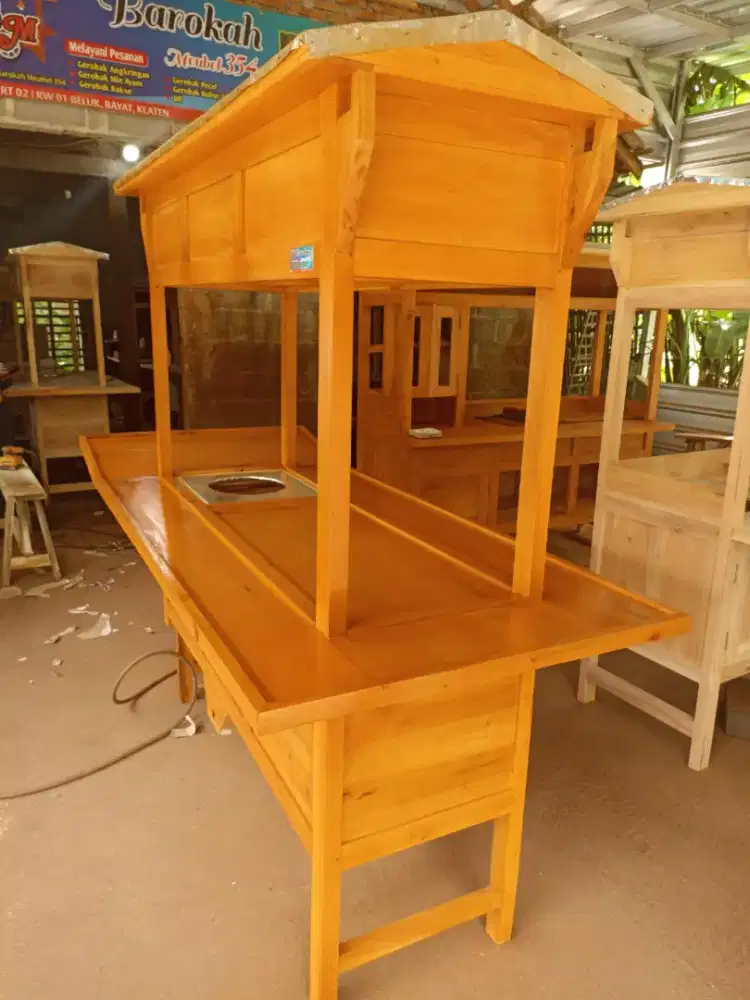 Sedia Gerobak Angkringan, Bakso Mie Ayam, Bubur, Sate, Soto, Pecel dll