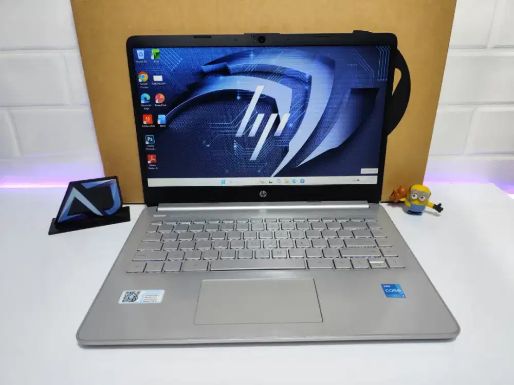 Laptop HP 14s intel Core i3 Mulus Ram 8GB, SSD 512GB Garansi on 2027