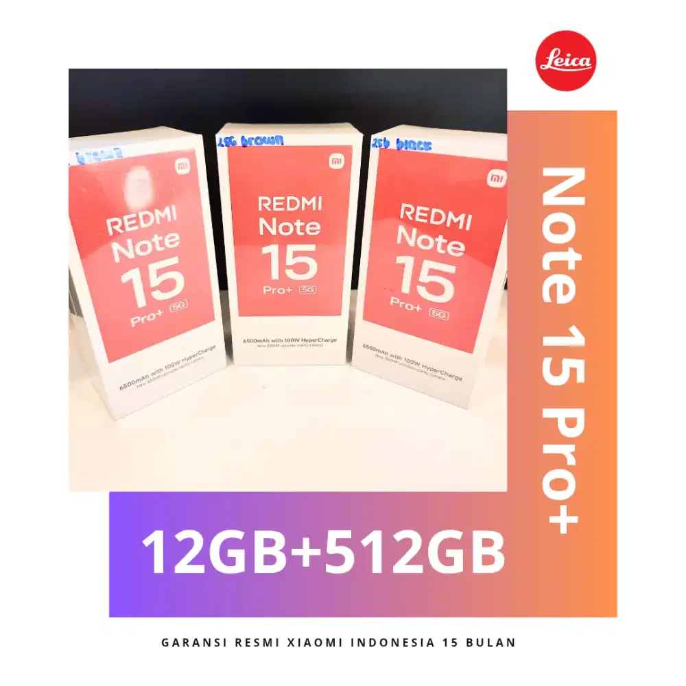 Redmi Note 15 Pro+ 5G 512GB Garansi Resmi