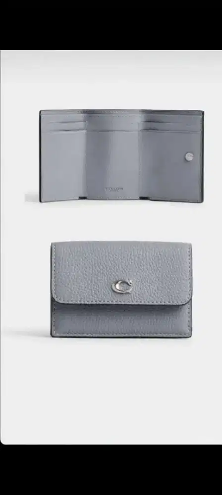 Coach Trifold Wallet warna Grey