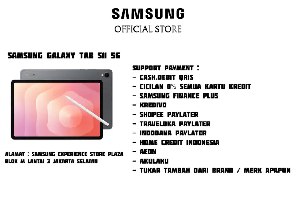 PROMO Samsung Galaxy Tab S11 Garansi 100% Resmi SEIN