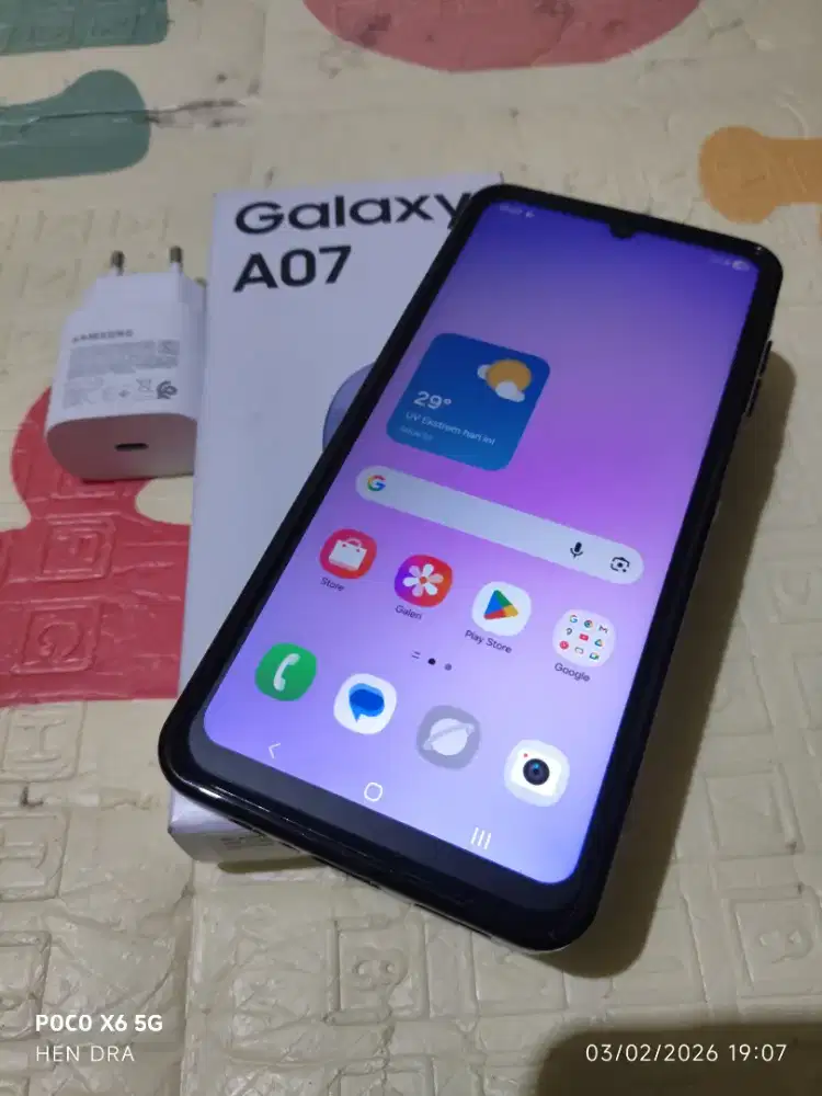 Samsung A07 ram 4/64 fullset