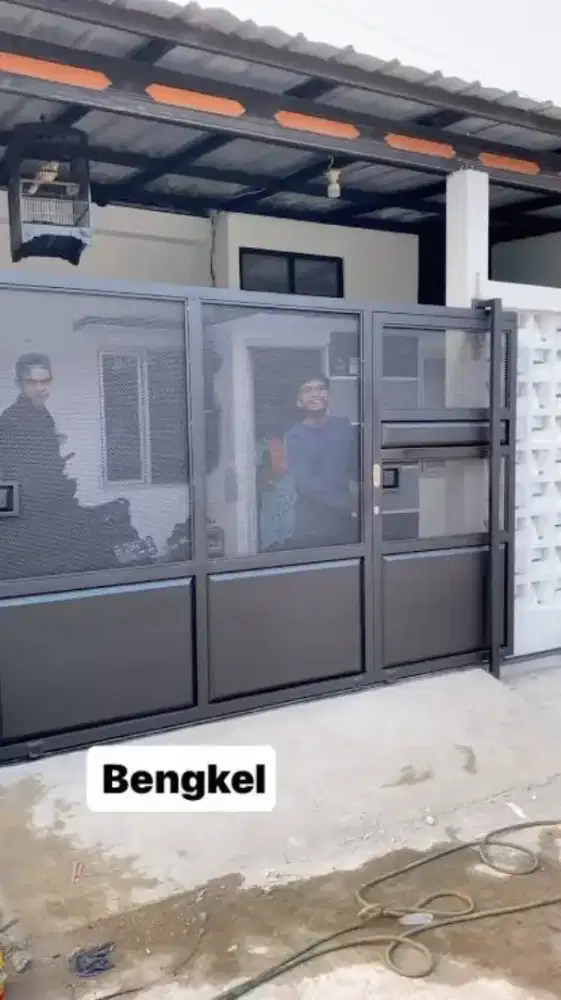 0002 pagar minimalis plat perforated