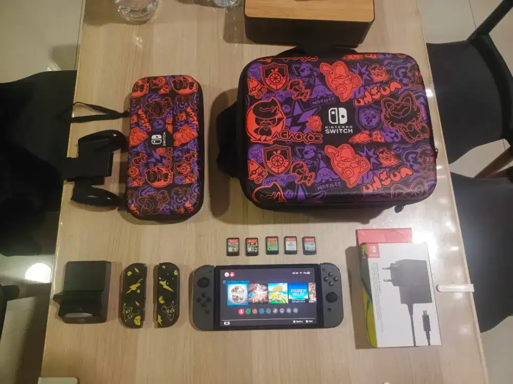 Jual/TT Nintendo Switch Oled OFW Ori Kaset 5 Bonus Tas