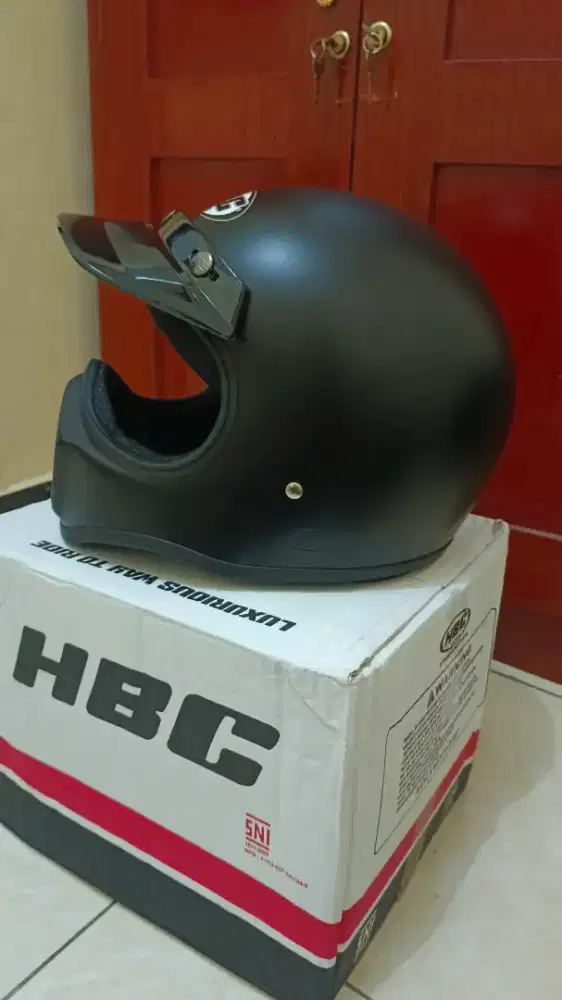 Helm Cakil HBC Black Doff NEW